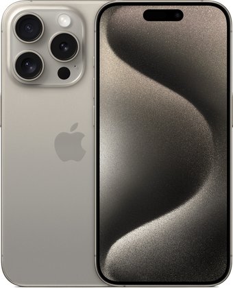 Телефон Apple iPhone 15 Pro 512GB (природный титан)