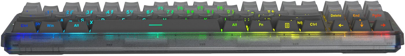 Клавиатура AULA F87 3in1 (серый градиент, Leobog Reaper)