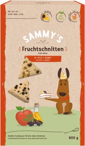 Лакомство для собак Bosch Sammy's Fruit Slices with Apples & Elderberry 800 г