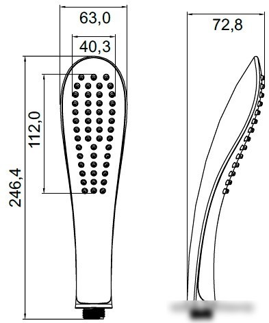 Душевая лейка IDDIS 0211F00I18