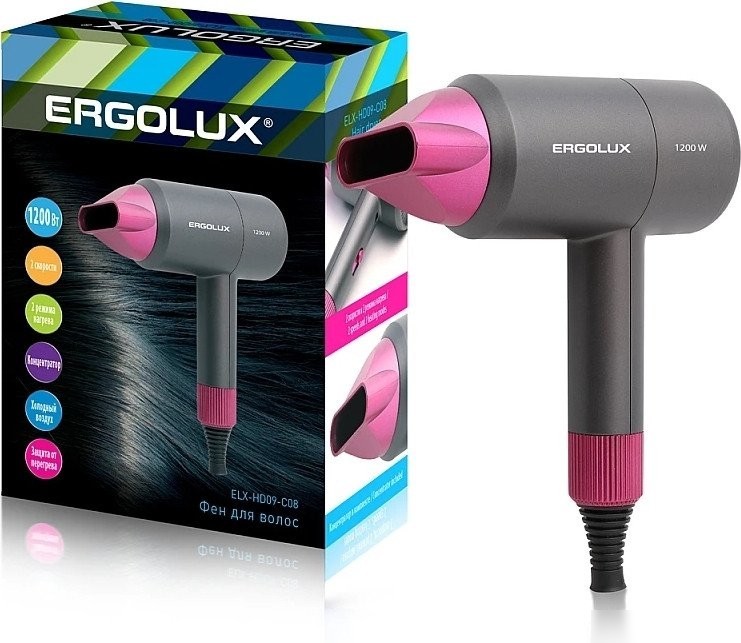 Фен Ergolux ELX-HD09-C08