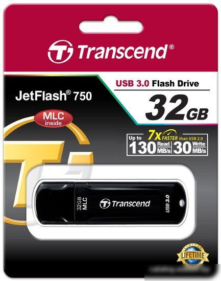 USB Flash Transcend JetFlash 750 32GB (TS32GJF750K)