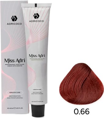 Крем-краска Adricoco Miss Adri 0.66 (100мл, красный)