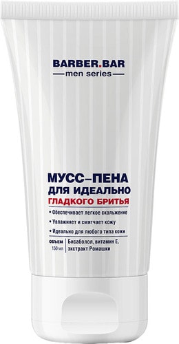 Пена для бритья Barber.Bar Men Мусс-пена для идеально гладкого бритья (150 мл)