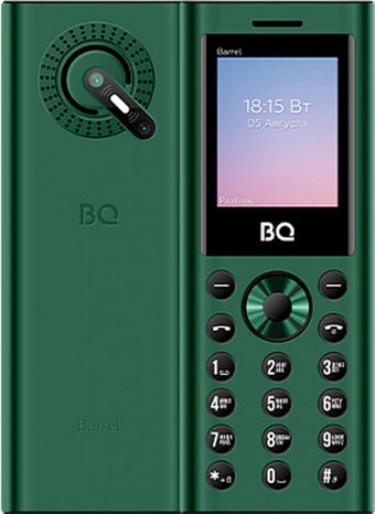 Кнопочный телефон BQ BQ-1858 Barrel (зеленый)