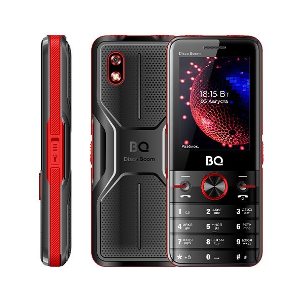 Кнопочный телефон BQ BQ-2842 Disco Boom (красный)