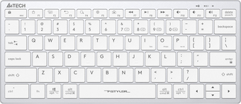 Клавиатура A4Tech Fstyler FBX51C (серебристый/белый)