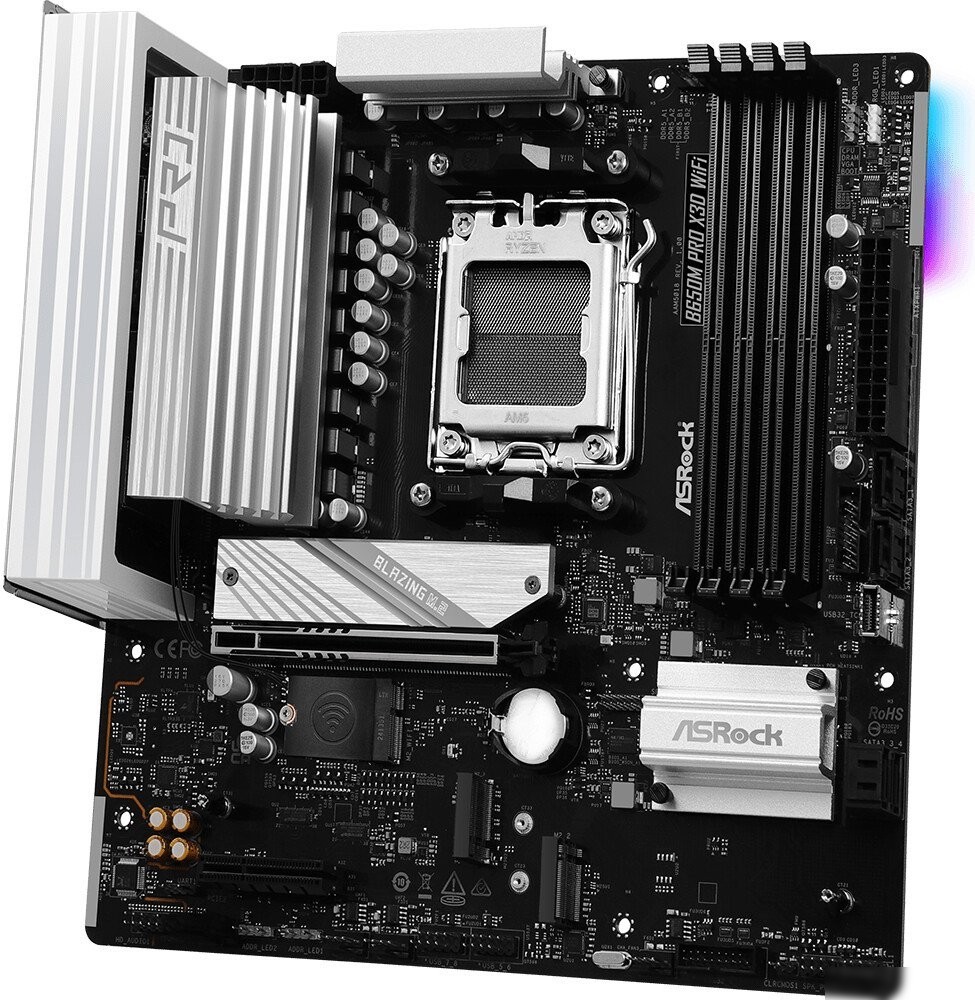 Материнская плата ASRock B650M Pro X3D WiFi