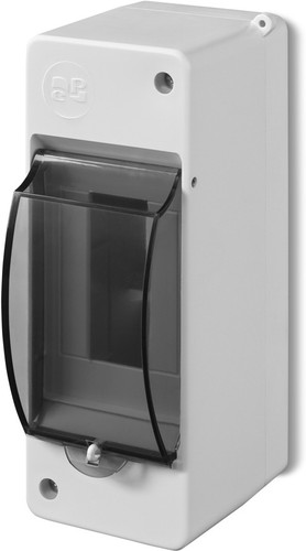 Бокс пластиковый Elektro-Plast Mini S-2, 2M, без клемм, дымчатая дверца, 141x53x66mm, IP30