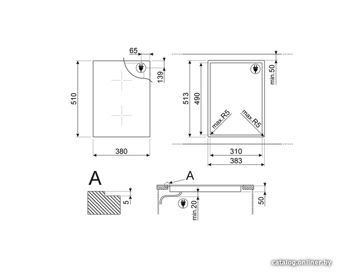 Варочная панель Smeg SIM6323R