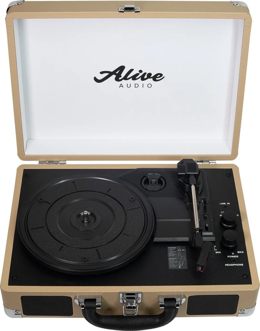 Виниловый проигрыватель Alive Audio Glam Latte