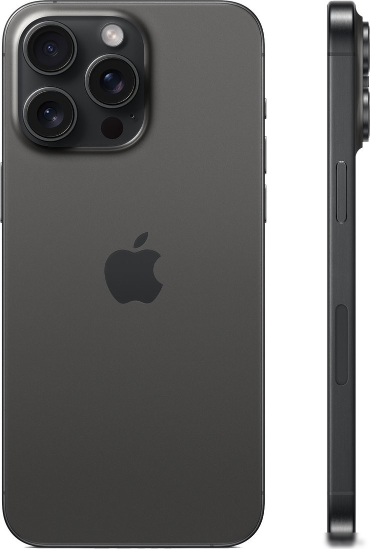 Телефон Apple iPhone 15 Pro Max 1TB (черный титан)