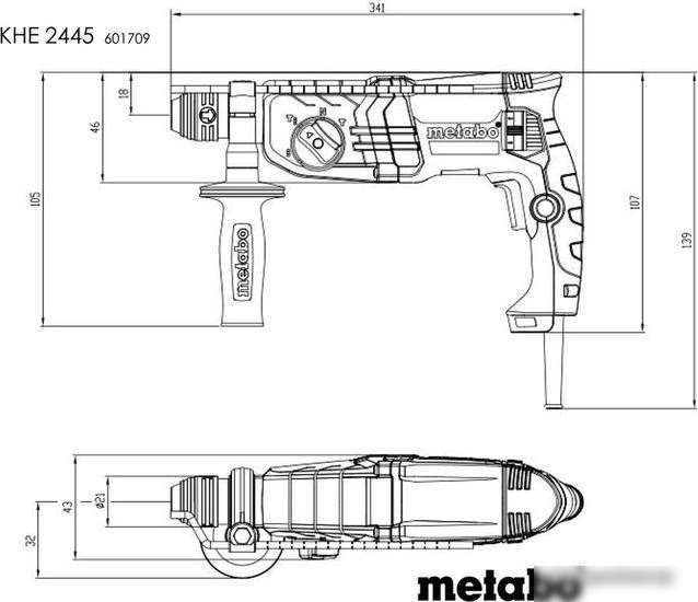 Перфоратор Metabo KHE 2445 601709500