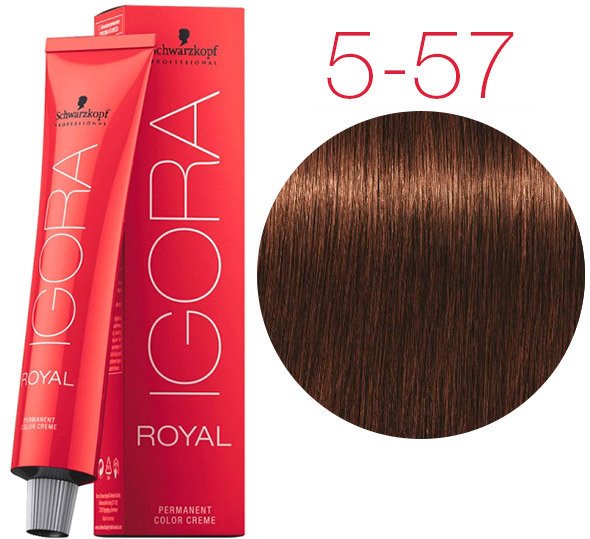 Крем-краска для волос Schwarzkopf Professional Igora Royal Permanent Color Creme 5-57 60 мл