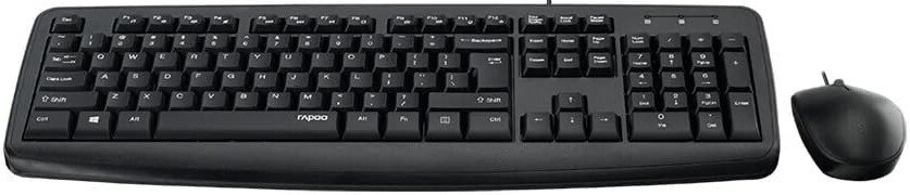 Офисный набор Rapoo NX1600 (черный)