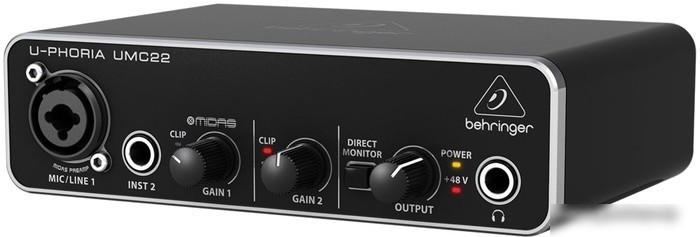 Аудиоинтерфейс BEHRINGER U-Phoria UMC22