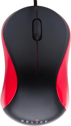 Мышь Oklick 115S (черный/красный)