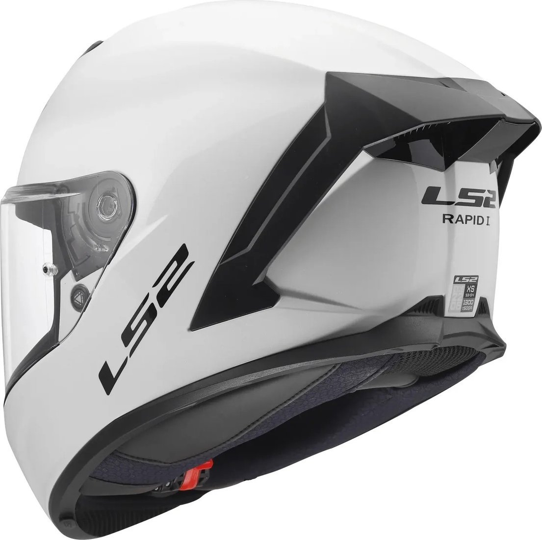 Мотошлем LS2 FF820 Rapid III Solid (L, белый глянцевый)
