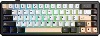Клавиатура AULA F65 (черный/белый/розовый)
