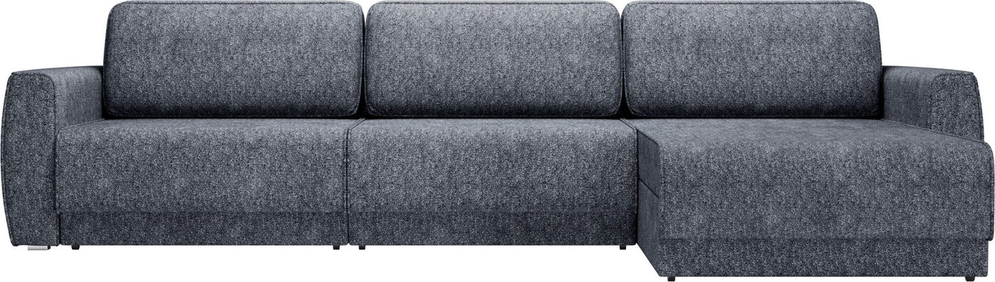 Угловой диван Олмеко Женева 2СО2П (велюр Bubble 19 темно-серый)
