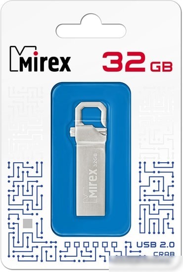 USB Flash Mirex Crab 32GB (серебристый)