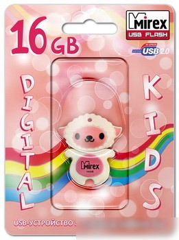 USB Flash Mirex SHEEP PINK 16GB (13600-KIDSHP16)