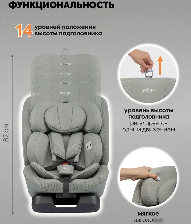 Детское автокресло Indigo Diesel I-Size (зеленый)