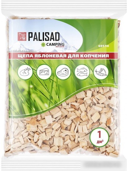 Щепа для копчения Palisad Яблоневая 69510 1 дм.куб Щепа для копчения Palisad Яблоневая 69510 1 дм.куб