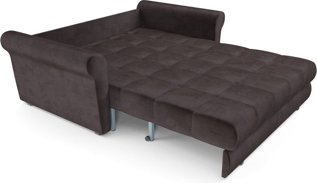 Диван Мебель-АРС Аккордеон Гранд НПБ 155x200 (бархат шоколадный Star Velvet 60 Coffee)