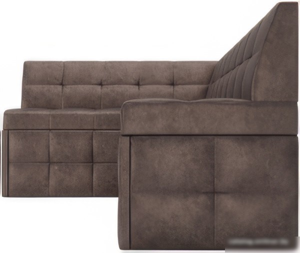 Угловой диван Мебель-АРС Атлантис левый 190x84x120 (серо-шоколадный Star Velvet 60 Cofee)