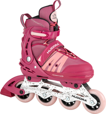 Роликовые коньки Hudora Inline Comfort (р. 35-40, темно-розовый)