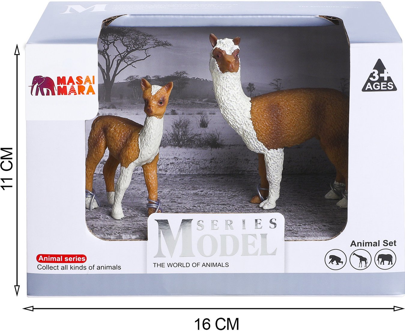 Набор фигурок Masai Mara Мир диких животных. Семья лам MM211-134