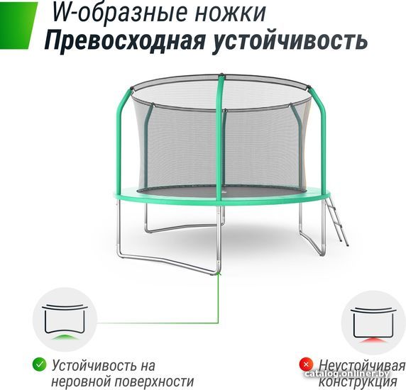 Батут Unix Line Supreme Basic 10 ft (green)