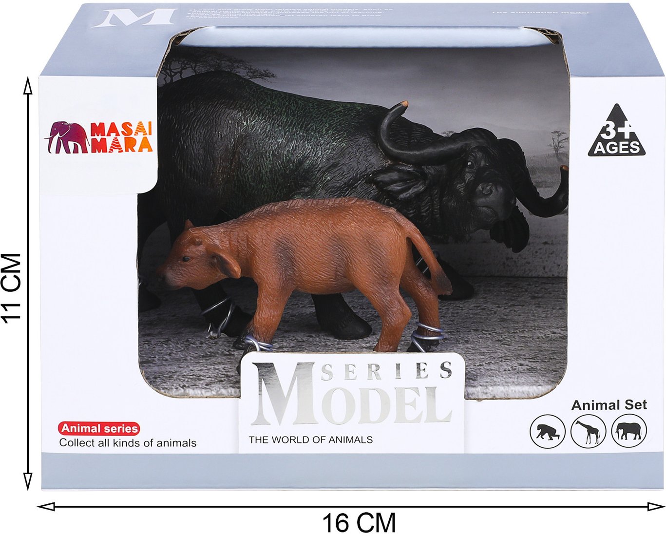 Набор фигурок Masai Mara Мир диких животных. Семья буйволов MM211-115