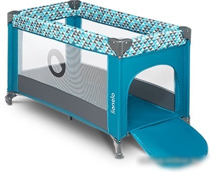 Игровой манеж Lionelo Stefi (зеленый/бирюзовый)