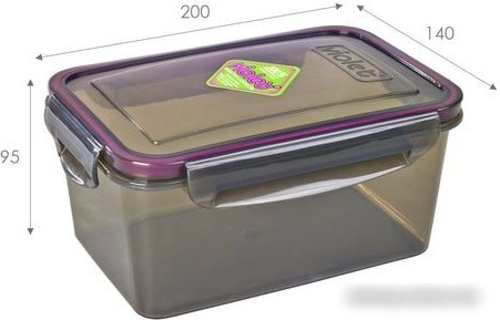 Контейнер Violet 93161 (1.6 л, дымчатый)