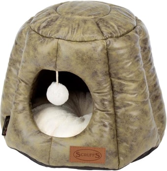 Лежак Scruffs Knightsbridge Cat Igloo 661600 (оливковый)