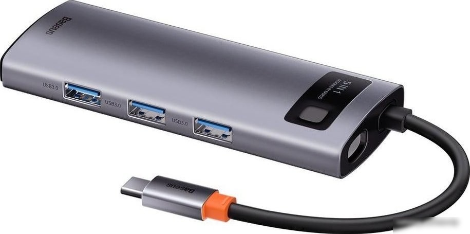 USB-хаб Baseus Metal Gleam Series Multifunctional HUB Type-C Hub Docking Station CAHUB-CX0G