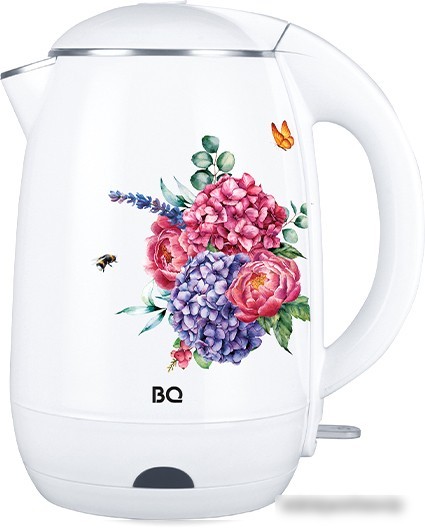 Электрический чайник BQ KT1702P (белый/симфония цветов)