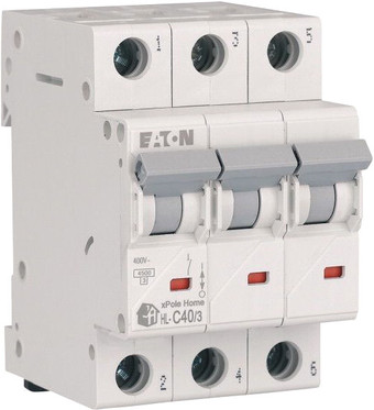 Выключатель автоматический Eaton HL-C403 3P 40A C 4.5кA 3M 194795