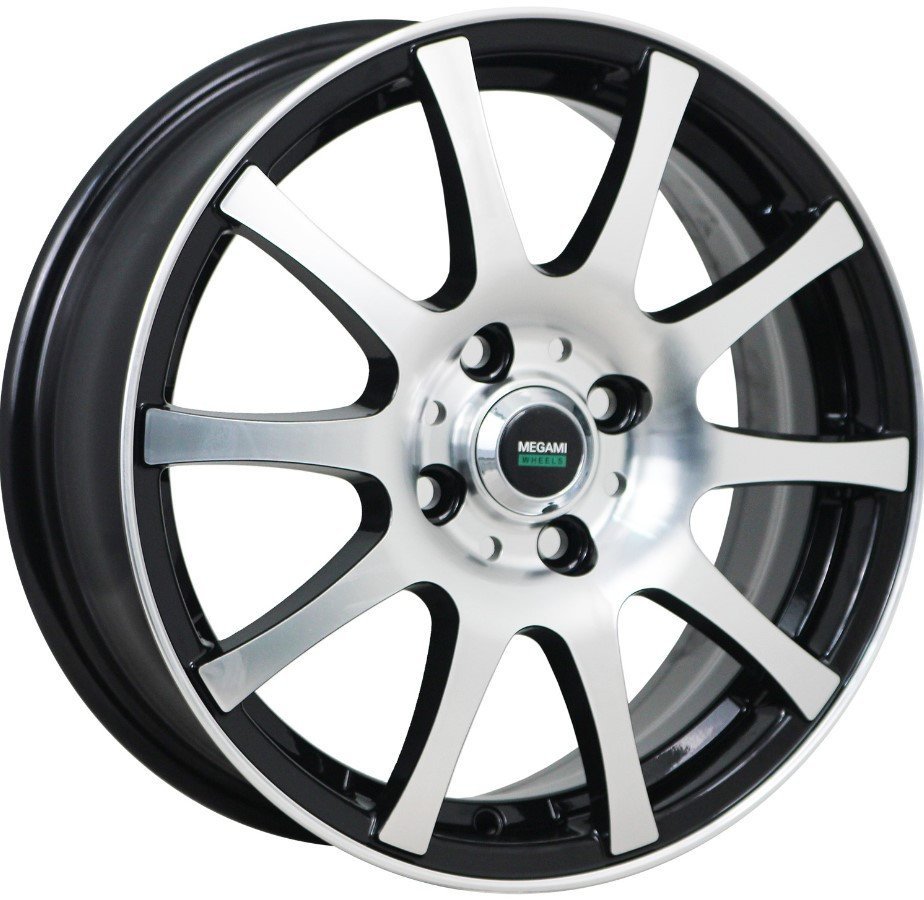 Литые диски Megami MGM-2 15x6" 4x100мм DIA 54.1мм ET 46мм BKF