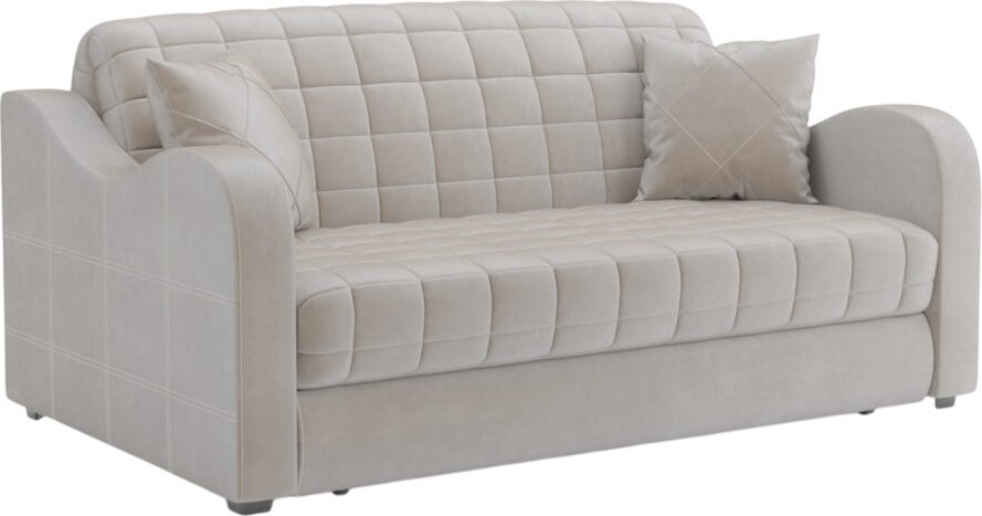 Диван Мебель-АРС Аккордеон Барон №4 НПБ 155x200 (бархат бежевый Star Velvet 6 Light Beige)