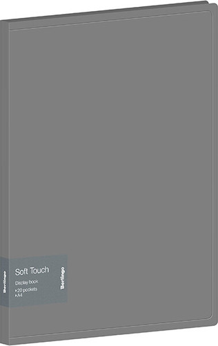 Папка для бумаг Berlingo Soft Touch DB4_20985 (серый)