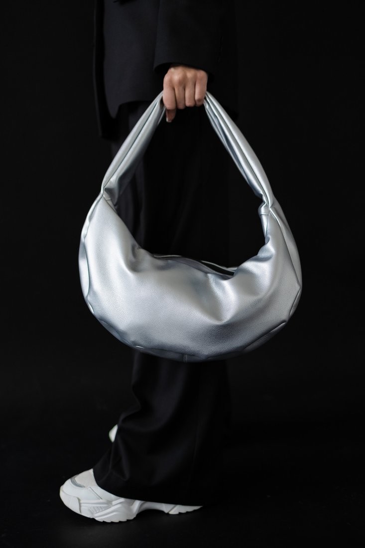 Женская сумка MT.style Hobo (серебристый)