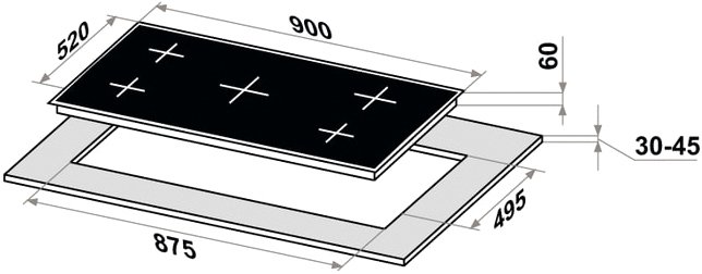Варочная панель MAUNFELD CVI905SFBK