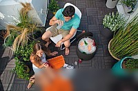 Стул Keter Cool Stool 230904 (коричневый)