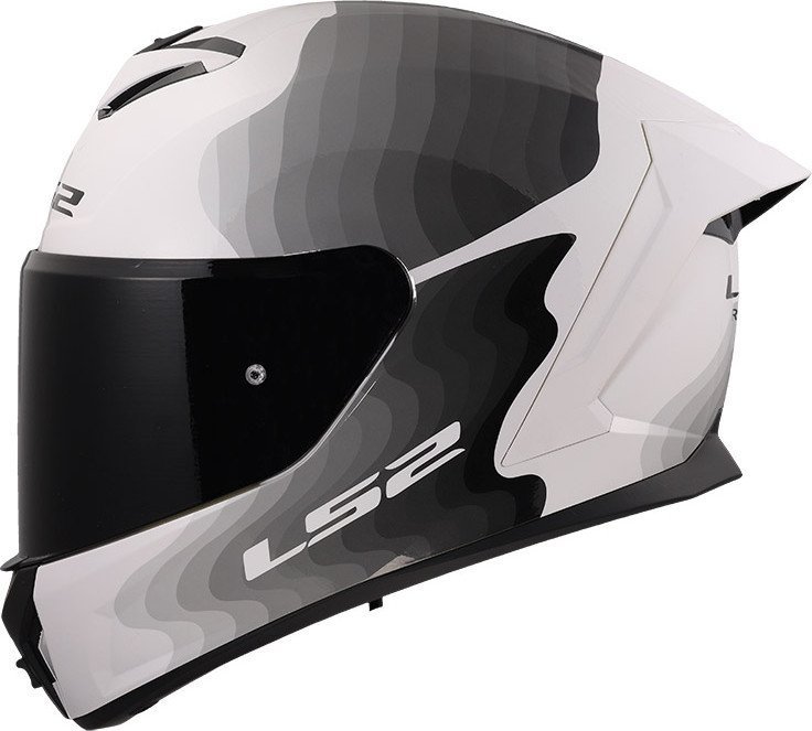 Мотошлем LS2 FF820 Rapid III Flow (XL, белый/серый)