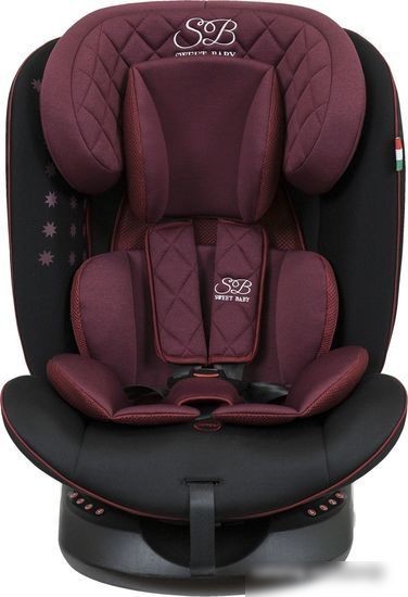 Детское автокресло Sweet Baby Crosstour 360 SPS Isofix 0-36 (винный/черный)