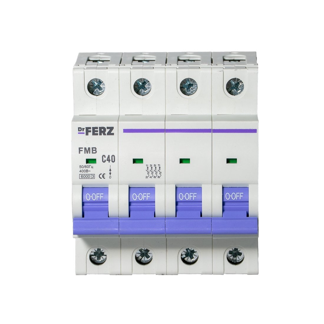 Выключатель автоматический Dr.Ferz FMB-C 6kA 4P 40 C 21100102FERZ