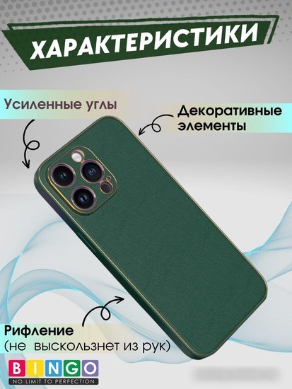 Чехол для телефона Bingo Gold Line для Apple iPhone 14 Pro (зеленый)
